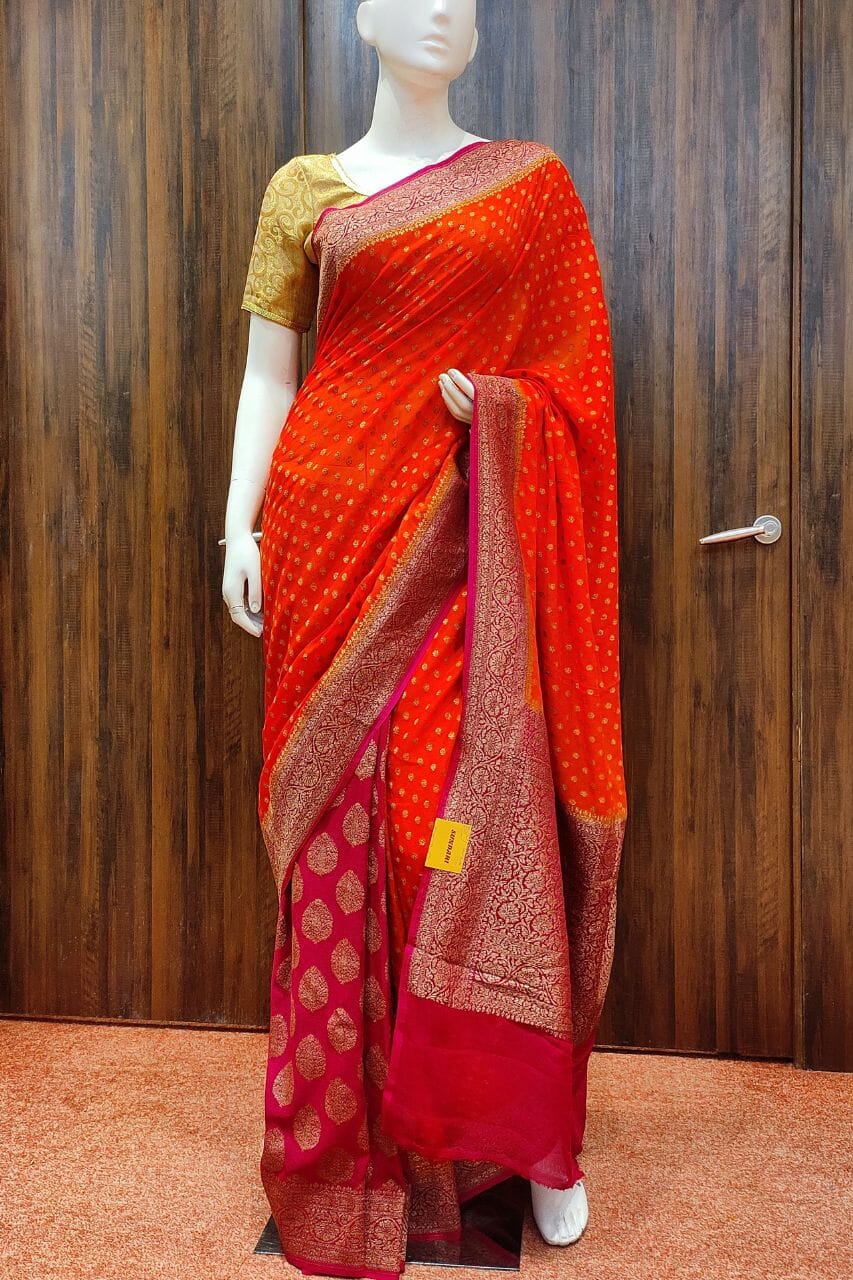 Buy Mandakini — Indian Women's - Handloom - Kanchipuram (Kanjivaram) Pure  Silk (Pattu) Saree - Patli Pallu Design - Ethnic Collection! Online at  desertcartINDIA